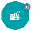 Step 3 payment procedure icon
